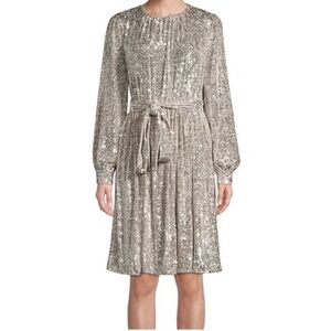 Sachin + Babi Sequin Chloe Long Sleeve Dress